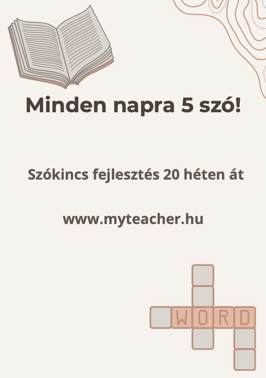 SzóTanulós módszer - Minden napra 5 új szó!