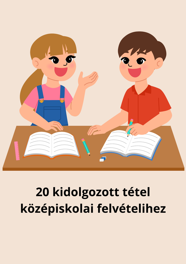Kidolgozott Angol szóbeli tételek nyolcadikosoknak